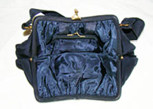 vintage 40s purse open