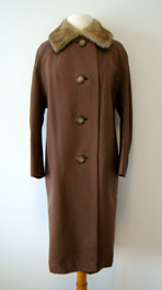 brown 1960's coat