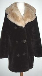 vintage 1960's coat faux fur