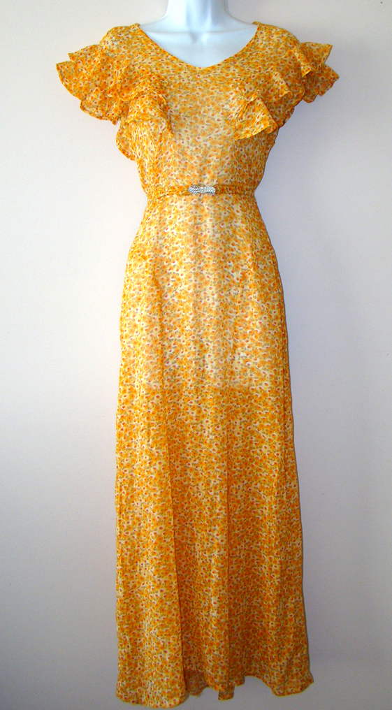 Proper Vintage Clothing, Vintage Dresses - Floral 1930's Vintage Dress
