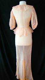 back of 1930's dress