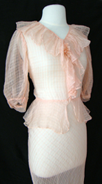 1930's dress with ruffles