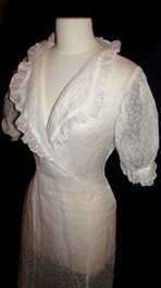 white vintage 1930s dress