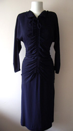 ruched 1940's dress