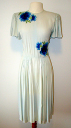 1940s blue dress