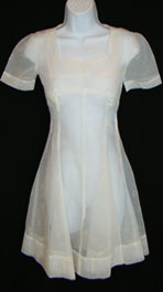 sheer 40's dress without slip