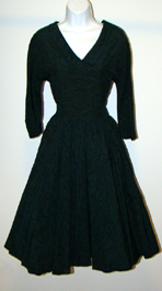 blue & black 1950's dress