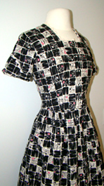 1950's print dress