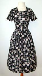 1950's flower print dress