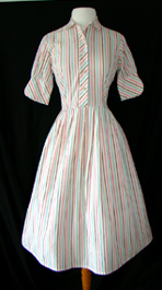 vintage 1950's shirtwaist dress