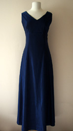 blue vintage 60's gown