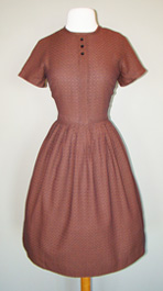brown 1960's dress