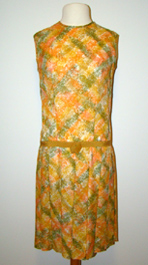 orange 60's dress