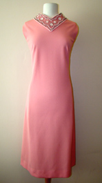 pink vintage 60's dress