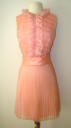 pink 1960's dress