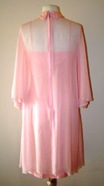 back of pink 60's dress