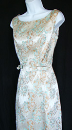 brocade 1960's dress