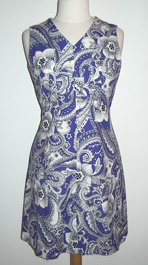 vintage 1970s print dress