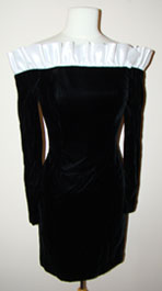 black vintage 80's dress