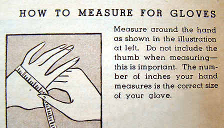 glove measuring