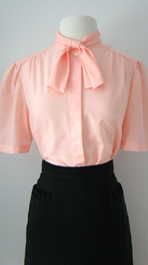 vintage pink blouse