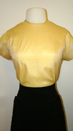yellow 60's blouse