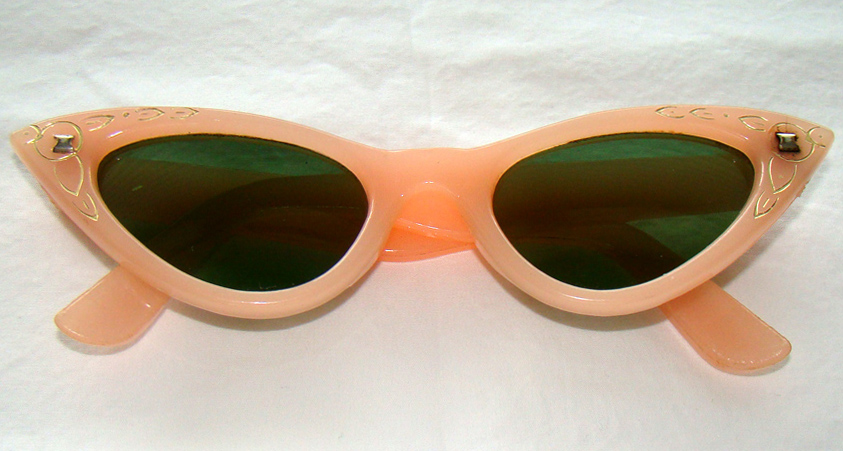 Vintage Sunglasses Pink 1950 S Cat Eye Sunglasses